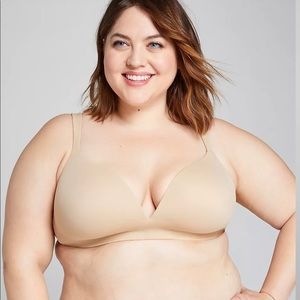 Cacique Simply Wire Free Uplift Plunge Bra 42C